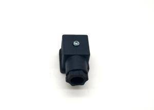 China Plug Lead Type Solenoid Coil Connector Ac250v Dc300v Height 28.5mm With Led factory