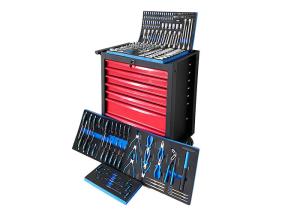 China Cold Steel 7 Drawer workshop trolley cabinet tool chest factory