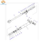 707-13-28130 707-E1-01830 707-Е1-01880 Boom Arm Bucket Hydraulic Cylinder for