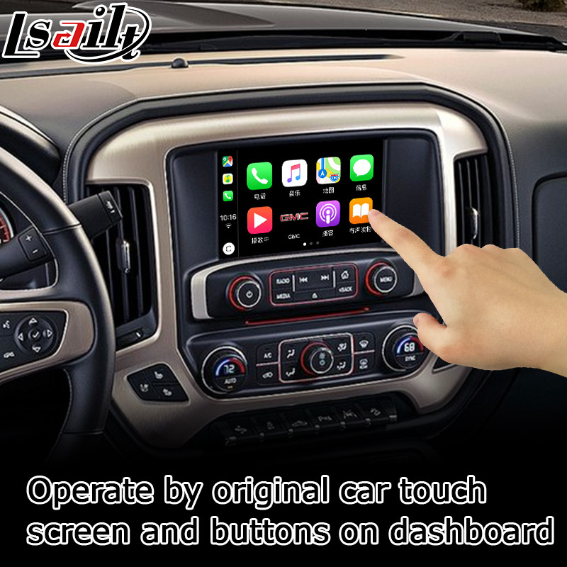 Carplay interface for GMC Sierra android auto youtube play video interaface by Lsailt Navihome