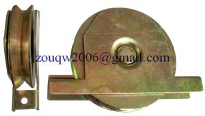 China Sliding gate roller GW608 Y Groove，Galvanized, Iron, Single bearing factory