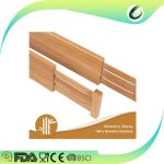 Bamboo deep kitchen living room drawer dividers set of 2