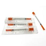 1 Ml 0.5ml Insulin Medical Disposable Syringe With Needle 100U 50U