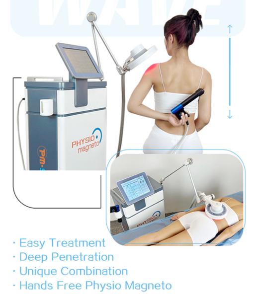 ESWT Shockwave Combine EMTT Magneto Physiotherapy Machine With Water Cooling