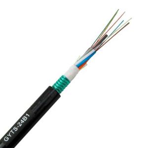 China GYTS Single Mode Duct 24 Core Armoured Fiber Optic Cable factory