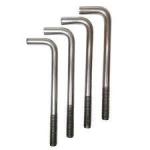 Carbon Steel L Type Anchor Bolts for Foundation Grade 4.8/8.8/10.9/12.9 DIN