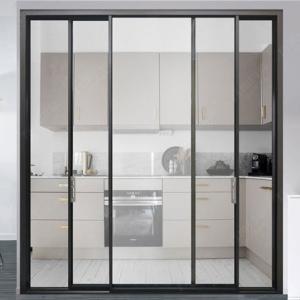 China Modern Aluminum Double Glazed Sliding Doors Push And Pull Opening factory