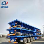 ISO9001 Certified 40ft 3-Axle Flatbed/Skeletal Container Trailer for Container