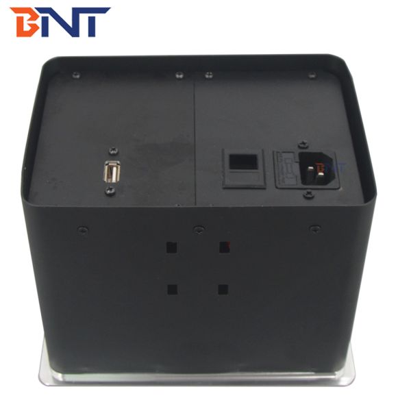 Hot sale aluminum alloy office desk socket box with usb charger for conference room