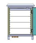 Steel Outdoor IP55 Power Enclosure 640 X 525 X 800 Mm , Outdoor Telecom