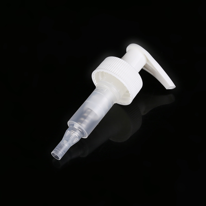 28400 Plastic Ribbed Lotion Pump with Spring Outside
