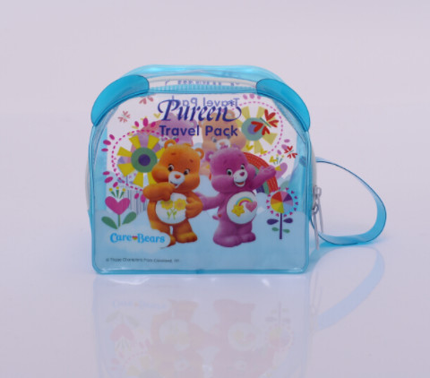 Clear Plastic PVC Wash Bag , Frosted Cosmetic PVC Wash Bag With Zipper