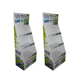 Cardboard Display Rack Potato Chip Advertising Recycled Paper Material
