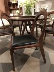 2017 New Design Dining room Furniture Walnut solid wood Chair with Leather