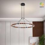 450 Duplex Dining Room Chandelier Circle LED Luxury Nordic