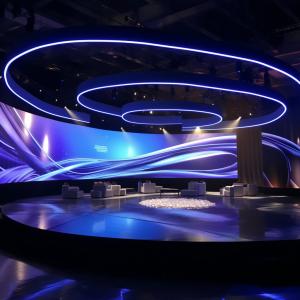 China Exhibitions IP65 Curved LED Screen 1.53mm Pixel Pitch Customized factory