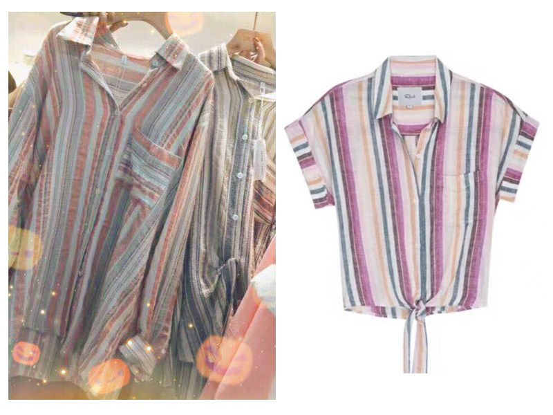 Breathable 140gsm Yarn Dyed Stripe Knit Fabric Woven Cotton Shirt Fabric