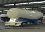 V Shaped Cement Powder Tanker Transport Trailer With Diesel Engine Air
