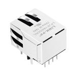 LPJE160GDNL RJ45 Modular Jack Without Magnetics Tab Down Yellow/Green Led