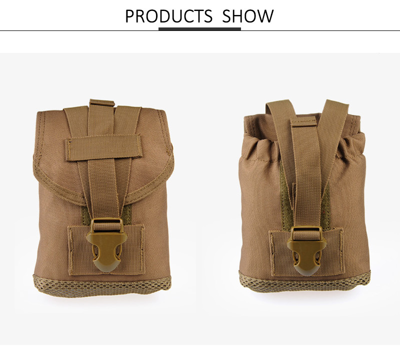 Buckle Type Canvas Water Bottle Carrier Bag For Hiking