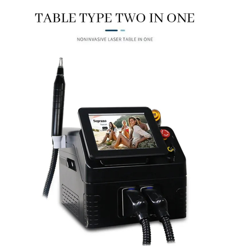 2 In 1 Picosecond Laser Tattoo Removal Machine 808nm Permanent Portable