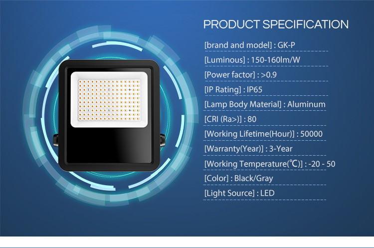 KCD Aluminum 6500k Lens Projectors 5054 SMD IP65 Outdoor COB OEM Floodlight 100w 200w 300w 400 Watt LED Flood Light