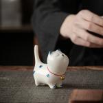 Patterned Home Decoration Craft Ceramic Gift Set Lucky Cat 500 Pieces