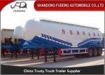 Double Compartments W Shape Bulk Cement Tanker Trailer Steel Q345B Main Beam