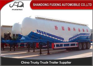 China Double Compartments W Shape Bulk Cement Tanker Trailer Steel Q345B Main Beam factory