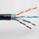Quick Installation 4 Pair Cat6 FTP Lan Cable , Waterproof High Speed Cat6 Cable