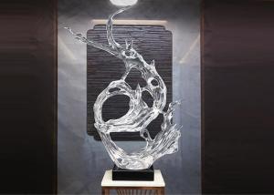 China Modern Clear Resin Abstract Sculpture for Indoor Outdoor Art Decoration factory