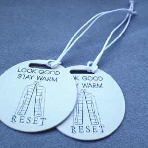 China Rectangle Shape Screen Printing 72pt Garment Hang Tags factory