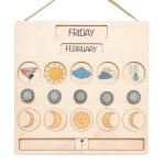 Weather Wooden Calendar Waldorf Learning Homeschooling Daily Calendar Chart