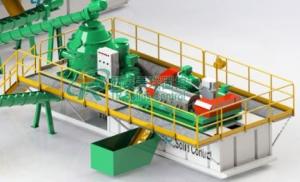 China Water Based Management Drilling Mud System With 2 Screw Pumps 9000*2200*1300mm factory
