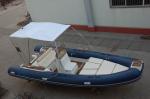 Rigid Hull Inflatable Rib Boat Abrasion Resistance 600 Cm With Boat Trailer