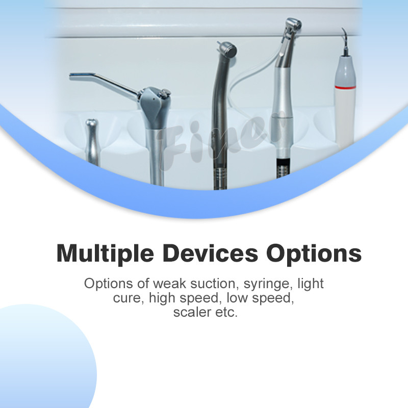 Dental Tray LED Lamp Operate Portable Dental Unit With Air Compressor