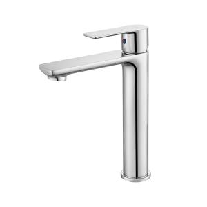 China Extended Brass Basin Mixer Faucet Bathroom Wash Basin Faucets Chrome factory