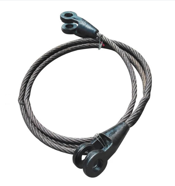 7mm Steel Wire Rope Sling Lifting Ungalvaizaed / Galvanized