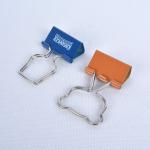 Creative bear head shaped handle long tail clip metal ticket holder clip 25MM