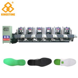 Automatic 1-2 Color Rubber Sole Making Machine With Auto Inter - Lock Protection System