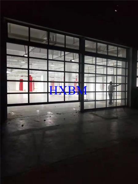 Aluminium glass Garage Doors With powder coated color and Remote Control for