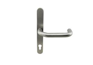 China Narrow plate stainless steel door handle exterior for profile doors factory