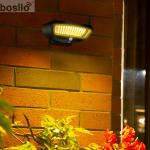 Outdoor Solar Lights Black/Silver Solar Powered Perfect for Industrial