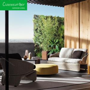 China Mail Packing Simple Modern Rattan Sofa Set for Courtyard and Balcony factory