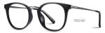 Plastic Flexible Optical Glasses Frames Metal Temple Square Eyeglasses Frames