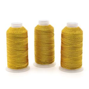 China DIY Metallic Yarn Don't Miss Out on Our High Tenacity Gold Silk Embroidery Thread factory