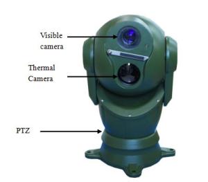 China 30X Optical Zoom Dome Dual Thermal Camera Long Range Ptz Camera For Vehicle Mounted factory