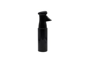China 250ml Black Fine Mist Trigger Spray Bottle Plastic Alcohol Hair Continuous Bottle factory