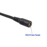 40cm 12v Car Cigarette Lighter Cable 10A Female Socket A B Type