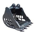 Q355B Excavator Skeleton Bucket Yellow Black Sieve Excavator Crusher Bucket